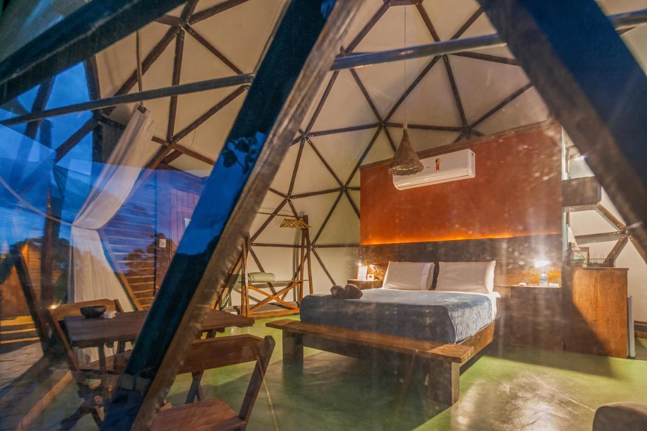 Glamping Serra Da Canastra - Casinha De Hortela - Domo Embauba Delfinópolis Exteriér fotografie
